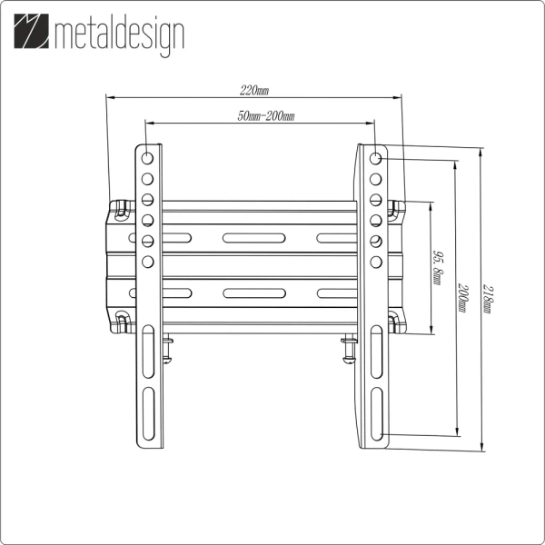 Кронштейн Metaldesign MD 3132 Slim (для ЖК-ТВ 43")